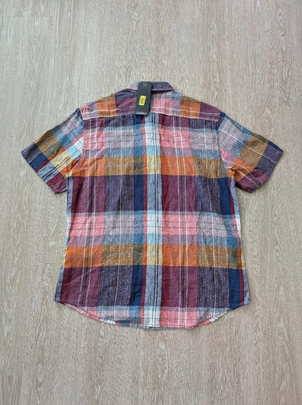 Levi's Shirt Men's Medium Linen Blend Short Sleeve Button Down NWT